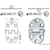 OSCULATI Cerniera Nodo Sporgente 2 mm in Acciaio Inox 47x30 mm