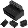 Generic Adattatore per scheda madre USB - Connettore angolato USB 3.0 | Adattatore header interno a 19 pin per scheda madre | Connettore USB C sul pannello frontale per schede madri desktop | Adattatore USBd