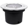 Wisdom Segnapasso carrabile Led 9W da incasso Rotondo Argento satinato IP65 Bianco caldo 3000K Wisdom