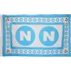 BANDIERA NAPOLI 3 SCUDETTO CM 90x150 CALCIO TIFOSI AZZURRI PARTENOPEI SENZA ASTA