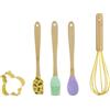 KASANOVA Set 4 accessori pasticceria silicone con formina ape