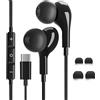 EvoMart Auricolare USB C, auricolari cablati tipo C con microfono compatibile con iPhone 16 15 Pro Max Plus,iPad Pro Air,Huawei P70/60/50,Samsung Galaxy S25/S24/S22/S21/Ultra,Google Pixel 9/8,Xiaomi,Android