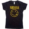 Rock Off Gadget - Nirvana: Rock Off - Smiley Logo (T-Shirt Donna Tg. M) Rock Off