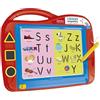 Clementoni Sapientino - Lavagna Magnetica, Gioco Educativo per Bambini 3-5 Anni, Lavagnetta Cancellabile per Imparare a Scrivere con Stencil e Stampini, Lingua Italiana, 12037