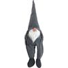 KASANOVA Gnomo natalizio seduto 55 cm, grigio grigio Complementi d'arredo,Natale