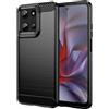 BCASE CUSTODIA B-CASE TPU SILICONE COVER CASE PER MOTOROLA MOTO G 5G 2025 CARBON METAL BLACK