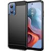 BCASE CUSTODIA B-CASE TPU SILICONE COVER CASE PER MOTOROLA MOTO G45 CARBON METAL BLACK