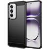 BCASE CUSTODIA B-CASE TPU SILICONE COVER CASE PER OPPO RENO12 5G CARBON METAL BLACK