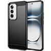 BCASE CUSTODIA B-CASE TPU SILICONE COVER CASE PER OPPO RENO12 PRO 5G CARBON METAL BLACK