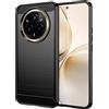 BCASE CUSTODIA B-CASE TPU SILICONE COVER CASE PER REALME 14 PRO CARBON METAL BLACK