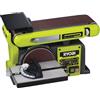 Ryobi RBDS4601G Levigatrice a Nastro e a Disco con Motore ad Induzione da 375W, Diametro Disco 150mm, Dimensione Nastro 100x914mm, Levigatrice con Canale di Aspirazione Laterale