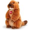 Trudi Marmotta Marmotta di peluche Park Collection. Gioco Peluche Regalo di Natale. Animali del bosco | 18x30x22cm taglia M | Collezione Parco dello Stelvio | modello 24041