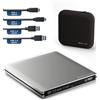 techPulse120 Masterizzatore esterno USB 3.1 USB-C UHD 4k 3D M-DISC Blu-ray DVD C