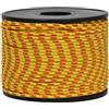 Corderie Italiane 006040637 Treccia Sky Cordino Intrecciato, Giallo/Rosso, 2 mm, 100 mt
