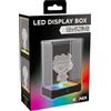 Konix Vetrina LED Display Box figure - Compatibile con Funko Pop, Banpresto Qposket, figure inferiori a 9 x 9 x 14 cm - Illuminazione RGB - Cavo USB