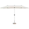 Bizzotto Ombrellone Brasil Doppio 2x4 Bianco Naturale