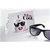 SunCards Biglietto Matrimonio - Set di 2 Biglietti Matrimonio - Auguri Originali e Divertenti - Inviti Ricevimento Nozze - Inclusi Occhiali da Sole Regalo - Design Mr & Mrs Cool