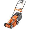 Flymo EasiStore 300R - Tosaerba elettrico rotativo - Larghezza di taglio 30 cm - Vaschetta per erba da 30 l, taglio a bordo chiuso, rullo posteriore, regolazione manuale dell'altezza, funzioni di
