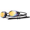 TYR LGBHM 223, Occhialino da Nuoto con Lenti Specchiate Unisex - Adulto, Oro/Metal Rainbow/Nero, M