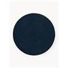 Westwing Collection Tappeto rotondo in lana fatto a mano Mason - Blu