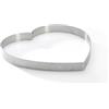 De Buyer Stampo per torte a forma di cuore ad anello perforato, diam 22 cm, 3099.53