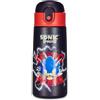 Seven Borraccia Termica Borraccia SONIC, Blu Rosso - per Bambini con Cannuccia 460 ML No BPA - Asilo, Scuola Elementare - Acciaio Inox, Mantenimento Temperatura fino a 24h