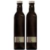 Viva Haushaltswaren mikken 2 x Ölflasche 500ml / braune Glasflasche mit Schraubverschluss selbst abfüllen, INKL. Etiketten zum Beschriften Bottiglia di Vetro, Marrone, 500 ml, 2 unità