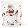 Excelsa Snowman Set 3 Bicchieri Acqua, Vetro, Decoro Natalizio