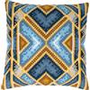 VERVACO Kit Cuscino Punto Croce GEOMETRICO Set Ricamo Principianti Cuscini Gobelin Decorativi ca. 40 x 40 cm Accessori Per Lavoretti Creativi DIY Casa Decor Hobby Adulti Cross Stitch