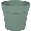 EDA - Vaso da fiori rotondo Toscana Ø 15 cm - Volume 1,6 L - Ø 15,3 x H.13,7 cm - Verde alloro
