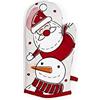 Excelsa Snowman Guanto da Forno, Cotone, Decoro Natalizio, Cm. 32,5 x 16,5
