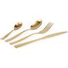 Excelsa Shadow Gold Servizio Posate 16 Pezzi, Acciaio Inox 18/0