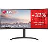 LG Monitor led lg 34wp75cp 34 pulgadas 3440 x 1440 21:9 5ms hdmi display port usb - c altavoces reg. altura gaming