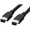 MediaRange cavo FIREWIRE 1.8 m, IEEE1394a, presa Firewire (6-pin) / spina Firewire (6-pin) - Nero