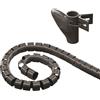 MediaRange COPRI CAVO a tubo Ø 20mm, 2.5m NERO - MRCS301