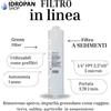 Green Filter Filtro Sedimenti In Linea 5 Micron 1/4 FPT 2,5x11