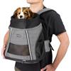 Navaris Zaino per Cani 7 kg - Borsa Porta Cane Taglia Piccola - Zaino per Gatti - Trasportino a Zaino Gatto Grande Morbido - Zainetto per Cani Piccoli - Zaini per Trasporto Cani