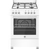 Bertazzoni Cucina a Gas 4 Fuochi Forno Elettrico Ventilato con Grill Larghezza x Profondità 60x60 cm Classe A colore Bianco - SE664EB/24