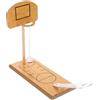Vaguelly Giocattolo Da Basket in Legno Giochi Con Le Dita Coperto Partite Di Basket Da Tavolo Mini Gioco Di Basket Da Tavolo Set Da Gioco Per Bambini All'aperto Basket Da Scrivania Bambù