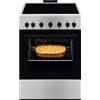 Electrolux LKR620066X - Cucina elettrica con forno, 4 fuochi, 60x60 cm, Classe energetica A