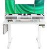 Morsut Scrivania Elettrica con Cassetti e Supporto per Monitor 120x60 cm, Scrivania Regolabile in Altezza su Ruote, Tavolo per Computer con Funzione Memoria e Protezione Anti-Collisione, Bianco