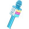 Avaxtt Microfono Karaoke per Bambini, Microfono Bluetooth Altoparlante, Regalo di compleanno per Bambina 3-12 Anni, Karaoke Wireless Giocattolo con Cambio Voce, Ideale per Feste e Giochi Musicali