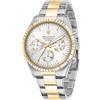 Maserati Orologio da uomo, Collezione Competizione, in Acciaio, PVD Oro, con cinturino in Acciaio inossidabile - R8853100021