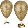 SHPUJUN 2 pezzi di nido di vespe resistente alle intemperie, anti-vespe, espe a lungo termine, preventivo contro il wasp, trappola per vespe, nido artificiale, allontanare le api, anti calabroni per balconi