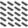 PATIKIL Serra Morsetto 20 Pacco Plastica Giardino Edifici Tubo Clip Cerchio per 3/4 20mm Tubo Serra Pellicola Telaio Parasole Rete Nero