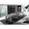 Dmora - Consolle allungabile Martino, Consolle allungabile fino a 12 posti, Tavolo con portallunghe, 100% Made in Italy, cm 51/300x90h77, Marmo grigio