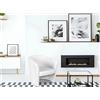 Dmora Poltrona con Rivestimento in Ecopelle, Colore Bianco, cm 65 x 78 x 60