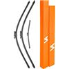 VIA ALBION® Set completo di spazzole tergicristallo anteriori e posteriori per Ford Kuga Mk2, con sede nel Regno Unito, per tutte le stagioni
