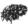 A ABSOPRO Paraurti Rivetto Clip 6506007AA 68039280-AA 6030441 Nero (Set 45)