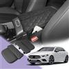 LUWU Compatibile con Mercedes-Benz Classe A W177 2019-2024 / GLA H247/CLA C118 2020+ / EQA EV 2023 2024 Copertura per Bracciolo Centrale A Klasse Cuscino in Pelle per Bracciolo W177 Accessori